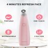 NEWDERMO 2-in-1 Microdermabrasion Machine for Facial, Diamond Microdermabrasion Device USB Rechargeable - Advanced Home Facial Treatment Machine (Pink) view 4