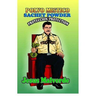 6 PIECES BRYBRADAN JESUS MALVERDE SACHET POWDER - POLVO EN BOLSA 1/2 OZ 14 GR