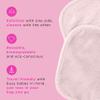 ERASE YOUR FACE Makeup Remover Cloths - Reusable Microfiber Face Towels to Cleanse & Remove Makeup - Water Activated, Dual-Sided Design for Easy Use, Great Bachelorette & Bridesmaid Gift (4 Count) view 2