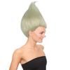 HPO Women's Troll Long Straight Blonde Spiked Rocker Wig | Breathable Capless Cap Design view 4