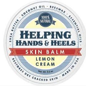 Helping Hands & Heels Skin Balm 2.5 oz. All-Natural Restores Dry Skin (Lemon Cream)