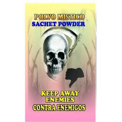 3 PIECES BRYBRADAN KEEP AWAY ENEMIES -CONTRA ENEMIGOS POLVO EN BOLSA 1/2 OZ 14 GR
