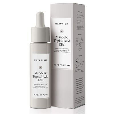 Naturium Mandelic Topical Acid 12%, Plus Niacinamide & Natural Fruit Acids, Anti-Aging Skin Care, 1 oz