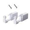 2PCS Safety Portable Household Nose Piercing Gun Disposable Nose Nail Gun Kit Tool Self Nose Piercing Gun No Pain Nose Piercing Gun for Women Men (Silver - White rhinestone) view 1