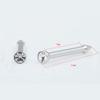 2PCS Safety Portable Household Nose Piercing Gun Disposable Nose Nail Gun Kit Tool Self Nose Piercing Gun No Pain Nose Piercing Gun for Women Men (Silver - White rhinestone) view 3