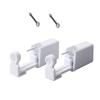Fodattm 2PCS Safety Portable Household Nose Piercing Gun Disposable Nose Nail Gun Kit Tool Self Nose Piercing Gun No Pain Nose Piercing Gun for Women Men (Silver - AB rhinestone) view 1