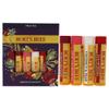 Burts Bees Holiday Gift, 4 Lip Balm Stocking Stuffer Products, Beeswax Fruit Set - Pomegranate, Sweet Mandarin, Coconut and Pear & Watermelon (Old Version) view 1