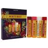 Burts Bees Holiday Gift, 4 Lip Balm Stocking Stuffer Products, Beeswax Fruit Set - Pomegranate, Sweet Mandarin, Coconut and Pear & Watermelon (Old Version) view 3
