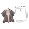 Beaupretty Reusable Waterproof Barber Haircut Cape,Short Style Hairdressing Apron Salon Cloak for Hair Cutting Coloring Dyeing Perm view 2