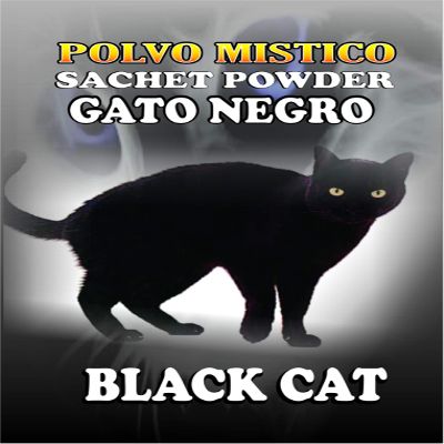6 PIECES BRYBRADAN BLACK CAT POWDER-GATO NEGRO POLVO EN BOLSA 1/2 OZ 14 GR
