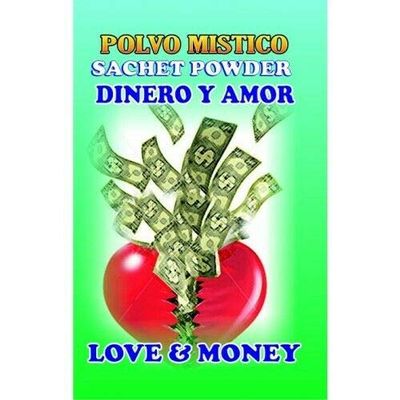 6 PIECES BRYBRADAN LOVE & MONEY-DINERO Y AMOR POLVO EN BOLSA 1/2 OZ 14 GR