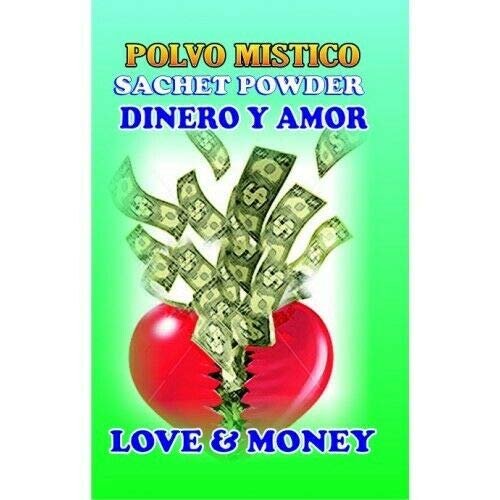 6 PIECES BRYBRADAN LOVE & MONEY-DINERO Y AMOR POLVO EN BOLSA 1/2 OZ 14 GR
