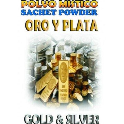 1 PIECE BRYBRADAN GOLD & SILVER POWDER-ORO Y PLATA POLVO EN BOLSA 1/2 OZ 14 GR
