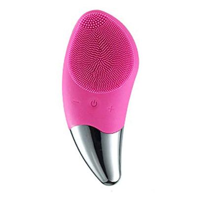 Facial Cleansing Brush Silicone Sonic Waterproof Face Brush 6 Function Modes for Face Cleaning Exfoliating and Massaging,Brushes for for All Types of Skin Blue