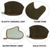 4 Pack Self Tanning Mitt Applicator Kit, with Self Tanner Mitt, Self Tan Back Applicator, Exfoliating Glove, Flat Top Face Tanner Brush, Tan mit for Self Sunless Tanner (brown) view 2