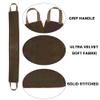 4 Pack Self Tanning Mitt Applicator Kit, with Self Tanner Mitt, Self Tan Back Applicator, Exfoliating Glove, Flat Top Face Tanner Brush, Tan mit for Self Sunless Tanner (brown) view 3