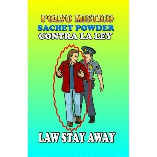 3. PIECES BRYBRADAN LAW STAY AWAY POWDER - CONTRA LA LEY POLVO EN BOLSA 1/2 OZ 14 GR