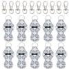 allydrew 10 Pack Chapstick Holder Keychain, Keyring for Lip Balm Lip Gloss Lipstick with 10 Pieces Metal Keyring Clasps, Volleyball view 1