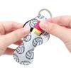 allydrew 10 Pack Chapstick Holder Keychain, Keyring for Lip Balm Lip Gloss Lipstick with 10 Pieces Metal Keyring Clasps, Volleyball view 3