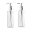 2PCS 150ml/5oz Empty Clear Plastic Flat Pump Bottles with Travel Lock Lotion Cleansing Oil Dispenser Travel Sample Makeup Cosmetic Container Storage Pot Jar view 1