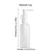 2PCS 150ml/5oz Empty Clear Plastic Flat Pump Bottles with Travel Lock Lotion Cleansing Oil Dispenser Travel Sample Makeup Cosmetic Container Storage Pot Jar view 2