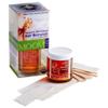 MOOM Organic Sugar Waxing Kit with Lavender & Chamomile - Natural Sugar Hair Removal Glaze with 18 Hair Wax Strips & 4 Applicator Sticks for Face & Body 6 oz.1 Pack view 1