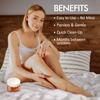 MOOM Organic Travel Wax Kit with Aloe, Tea Tree Oil & Chamomile for Face - Natural Sugar Waxing Glaze with 6 Facial Fabric Strips & 2 Small Wooden Applicator Sticks 1.6 oz. - Facial Wax Kit - 1 Pack view 4