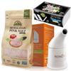 Himalayan Pink Salt, Ceramic Salt Inhaler with Natural Rose Facial Tissue, 1.9 Lbs view 1