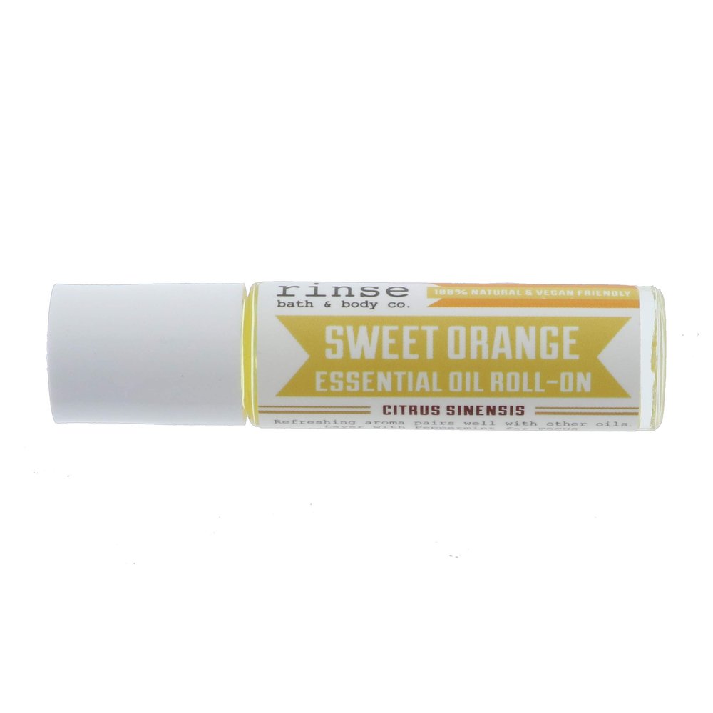 Rinse Bath & Body Sweet Orange Essential Oil Roll-On Squalane 0.35 oz