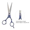 Alucy Professional Hair Cutting Scissors, Flat Tooth Shears, Blue, Stainless Steel, Compact, Hairdressing Tool, Barber Scissors view 2