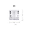 10 PCS 5 Gram Refillable Transparent Acrylic Bottle Screw Cap Lid Cosmetic Jars Pot Vial for Make Up/Eye Shadow/Nails/Powder/Gems/Beads/Jewelry view 2