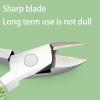 Ergonomic Cuticle Nipper With Rubber Handle Trimmer Professional Manicure Tool For Nails Care Full Jaw Cutter view 3