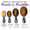 Rock & Ruddle Natural Mixed Boar Bristle Hair Brush for Women and Kids (Small 6.9") - Perfect for Wet or Dry Hair, Detangling Smoothing Blowdrying - Designed & Made in UK - Geometric Swirls and Arcs view 4