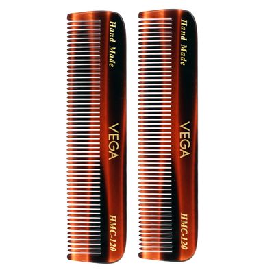 Vega - Pocket Comb- Pack of 2 (Brown)