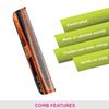 Vega - Pocket Comb- Pack of 2 (Brown) view 3
