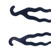 6 PCS Black Hair Bun Makers - Upgraded Plastic Donut Shaper Set, Braiding Tool, Curler, and Instant Snap Buns for Women and Girls view 4