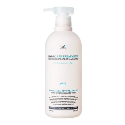 LADOR Hydro LPP Keratin Hair Treatment - Anti Frizz Conditioner Mask for Dry, Damaged, Color Treated, Gray Hair - Hydrolyzed Collagen (1. 17.9 Fl Oz)
