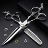Sharonds 6/7 inch Professional Hair Cutting Scissors Set Hair Cutting Scissors Thinning Teeth Shears Set,Sliver Scissors,Barber,Salon,Hairdressing Scissors Kit,Japanese 440C Scissors (6-inch 2pc) view 3