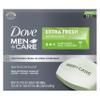 Dove Men+Care Hand & Body, Face & Shave Bar Soap for refreshed skin Extra Fresh soap bar with  moisturizing cream 106 g Pack of 12 view 1