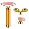 3-IN-1 Electric Jade Roller 3D Roller Facial Roller & Face Massager,Gold view 2