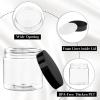 TUZAZO 4 Oz Plastic Container Jars with Lids BPA Free, Empty Round Clear Cosmetic Containers Plastic Slime Jars for Lotion, Cream, Ointments, Body Butter, Makeup, Travel Storage (12 Pack) view 3