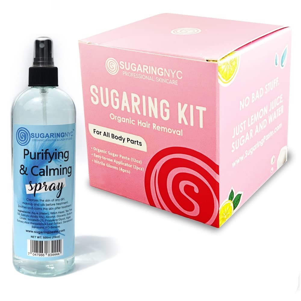Sugaring NYC Bikini Waxing Sugaring Kit with Pre-Treatment Cleanser