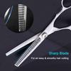 Hair Thinning Shears, Hair Cutting Scissors (6.7 Inches) with Fine Adjustable Tension Screw and 1 Piece Wipe Cloth view 2