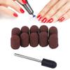 10pcs Nail Grinding Head Set Nail Art Polishing Sand Manicure Pedicure Tool Sanding Cap Polisher(1319) view 1