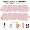 10pcs Powder Puff Cotton Cosmetic Face Makeup Powder Puffs Pads with Ribbon for Loose and Foundation 2.36 inch. (Pink) view 3