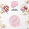 10pcs Powder Puff Cotton Cosmetic Face Makeup Powder Puffs Pads with Ribbon for Loose and Foundation 2.36 inch. (Pink) view 4