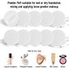 10pcs Powder Puff Cotton Cosmetic Powder Face Makeup Puffs Pads with Ribbon for Loose and Foundation 2.36 inch. (White) view 2