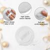 10pcs Powder Puff Cotton Cosmetic Powder Face Makeup Puffs Pads with Ribbon for Loose and Foundation 2.36 inch. (White) view 3