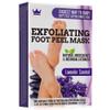 Exfoliating Foot Peel Mask - Two Pairs of Booties for Smooth and Soft Feet - Peeling Away Rough Heels Dead Skin Cells and Calluses - Lavender Scented Natural Formula for Silky Soft Feet view 1