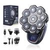 HAHAKEE Light USB Rechargeable Professional Hair Clippers 9D Head Shavers for Bald Men (Black b) view 1